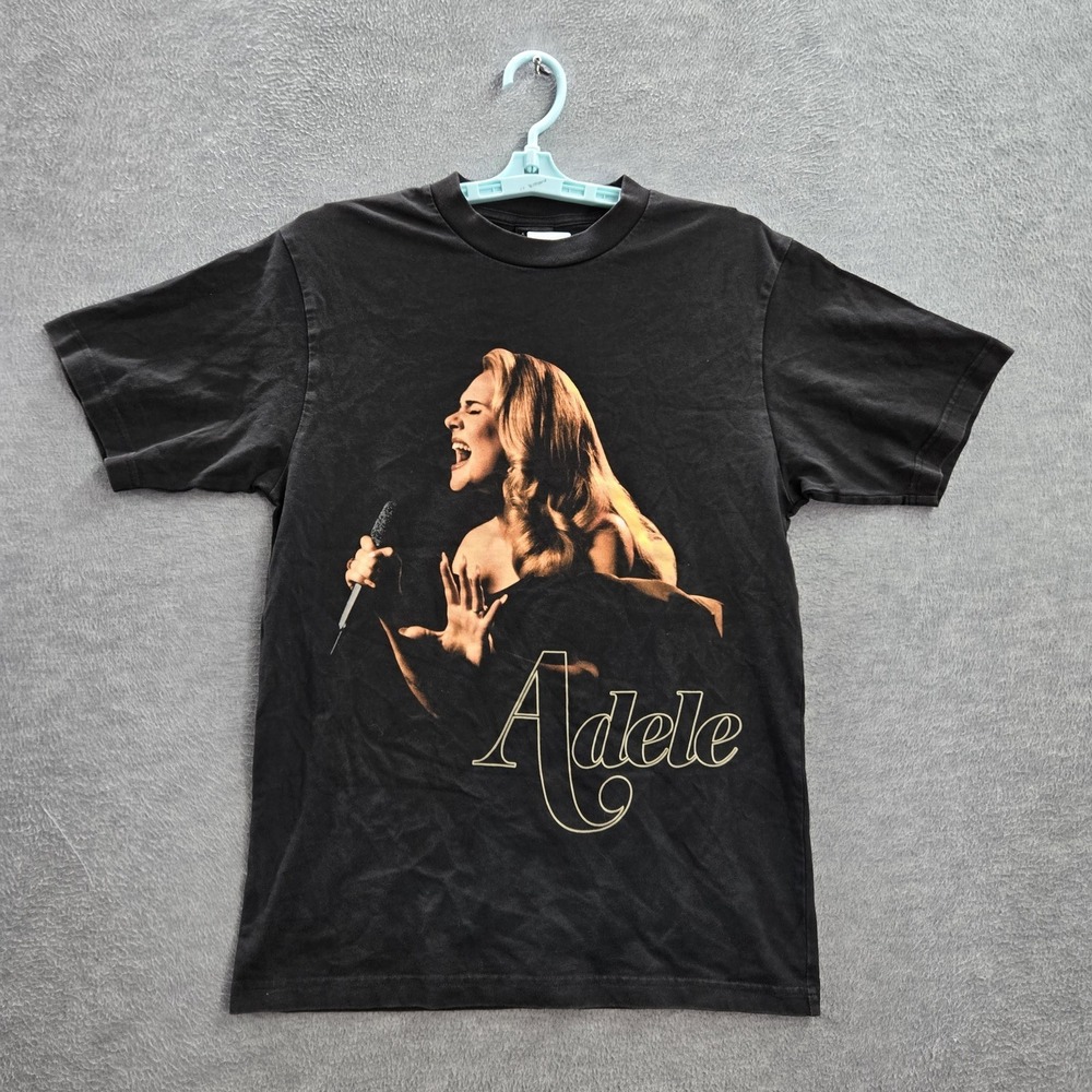 Adele Men Shirt S Black Graphic‎ Print Weekends With Concert Las Vegas Tee